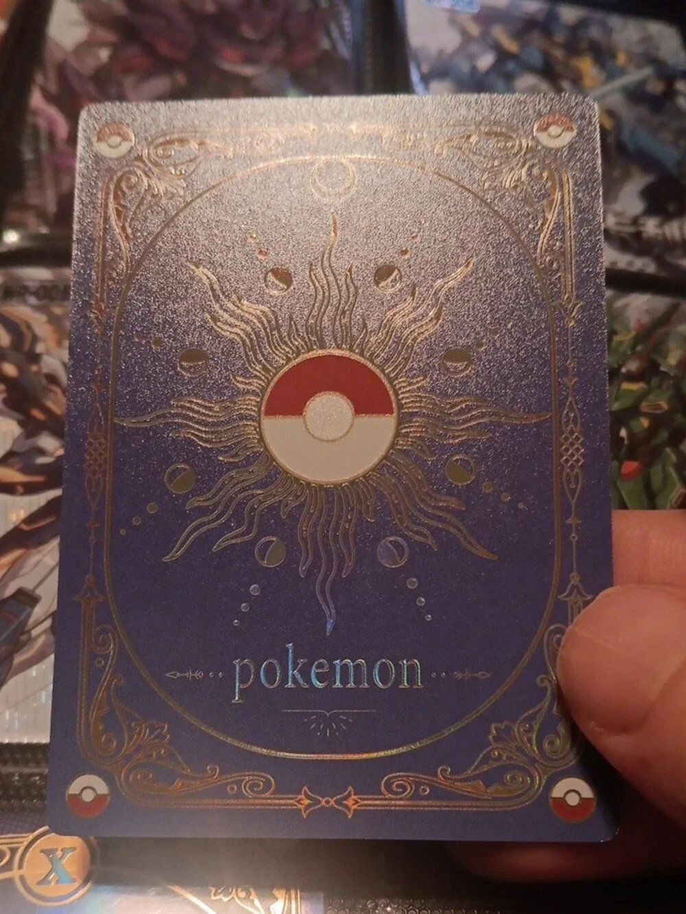 Pokemon The Hermit Holographic Trading Card - Black, Blue, Gold